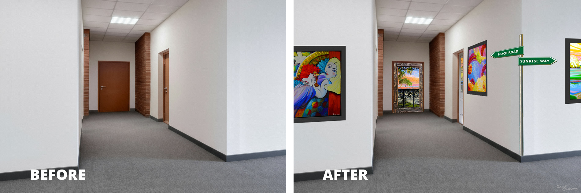 Expertise Sharron T Art, Signage, Door Disguises